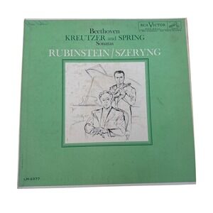 Beethoven Kreutzer Spring Sonatas Rubinstein Szeryng RCA Victor LP LM-2377 Vinyl